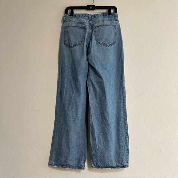 Abercrombie & Fitch The Loose High Rise Jeans Curve Love Light Wash Size 29 8 - Picture 4 of 10